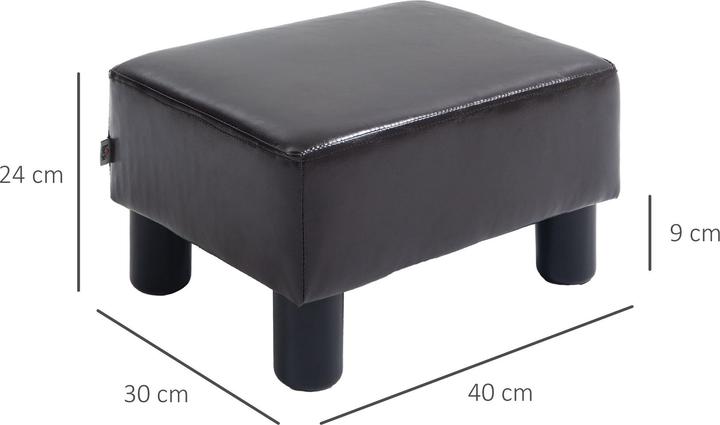 Produktbild Homcom Hocker Mit elegantem Stoffbezug