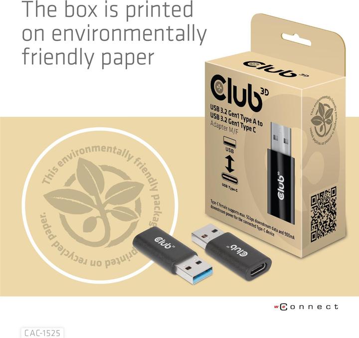 Produktbild Club 3D USB Typ-A zu (0.01 m, USB 3.0)