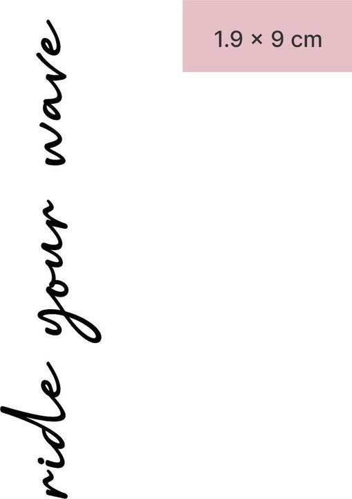 minink Temporäres Tattoo – ride your wave