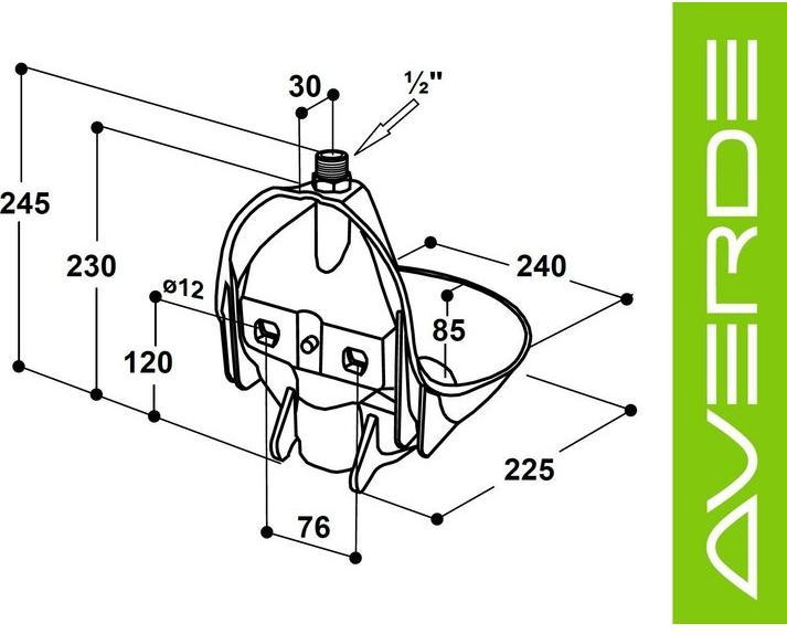 Actual product image Kerbl Plastic drinking bowl SUEVIA 10P