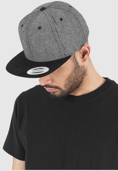 Produktbild Flexfit Chambray-Synthetic-Suede Snapback (One Size)