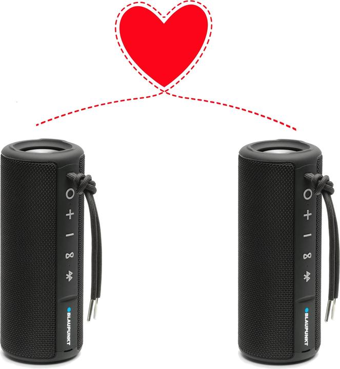 Immagine prodotto Blaupunkt Altoparlante Bluetooth con TWS | BT 202+ (12 h, Batteria ricaricabile)