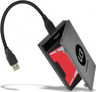 Image du produit Axagon ADSA-1S6 Adaptateur SLIMPort, USB 2.0, 2.5" SSD/HDD, SATA - avec boîtier (2.5")