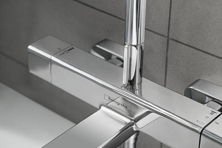 Productafbeelding hansgrohe Croma E Showerpipe 280 1jet met badthermostaat