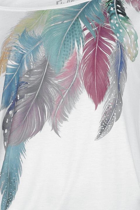 Produktbild Full Volume by EMP T-Shirt With Feathers Frontprint (M)
