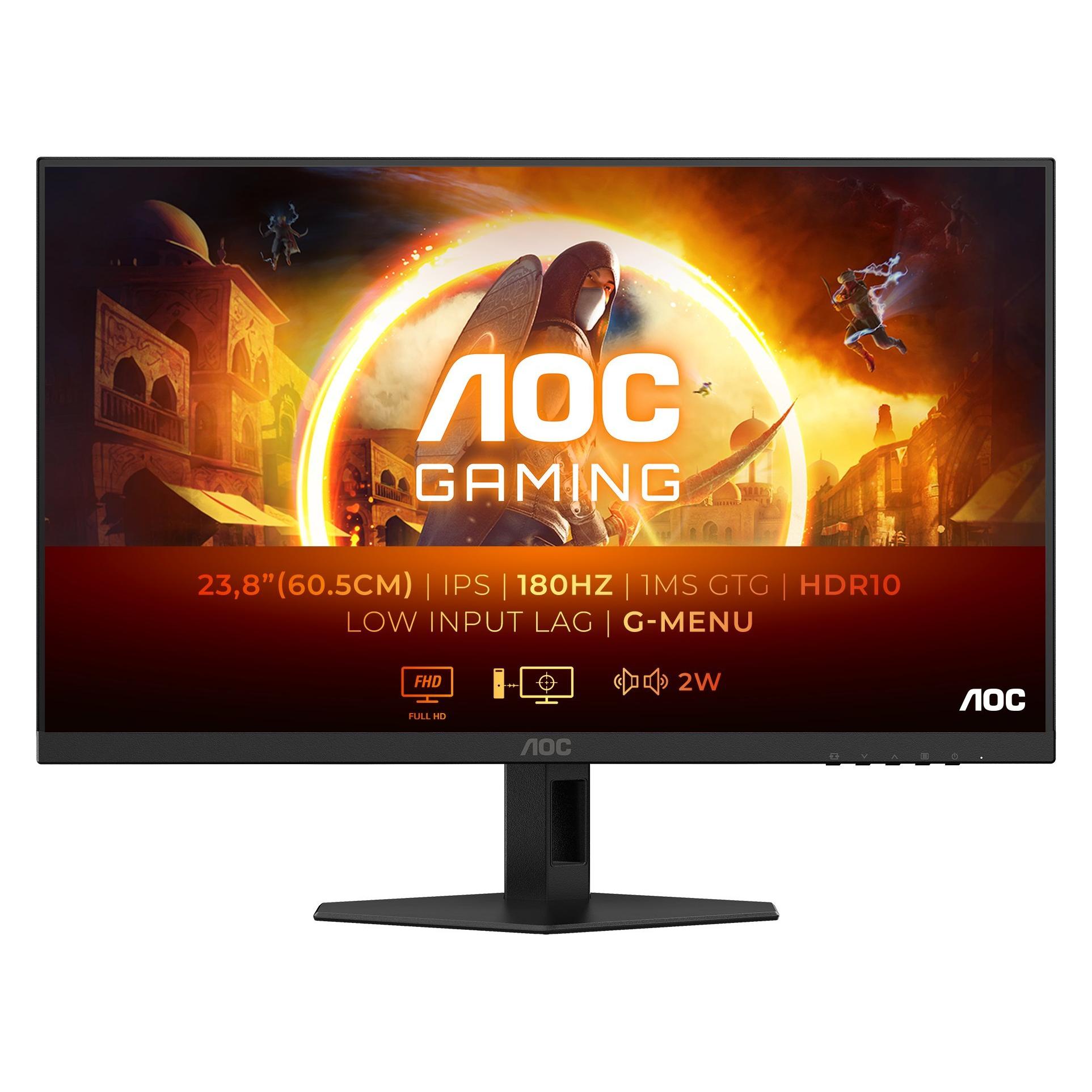 AOC 24G4XE (1920 x 1080 Pixel, 23.80"), Monitor, Schwarz