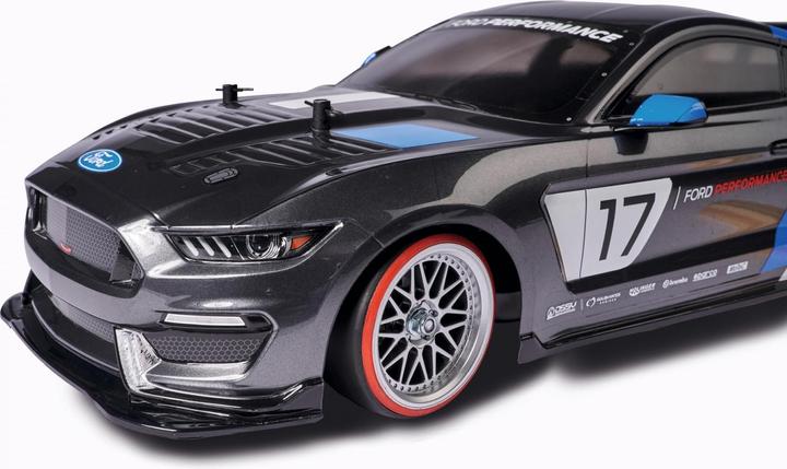 Actual product image Carson Complete wheels 1:10 wheel set drift (4) silver / red