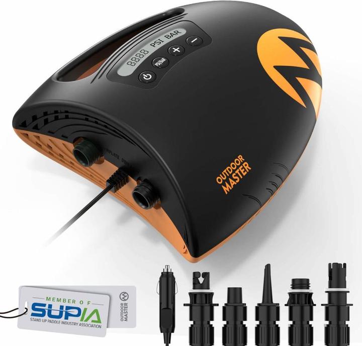 Productafbeelding Outdoor Master De Shark Elektrische Luchtpomp SUP Pomp Hoge Druk met 20PSI 12V DC