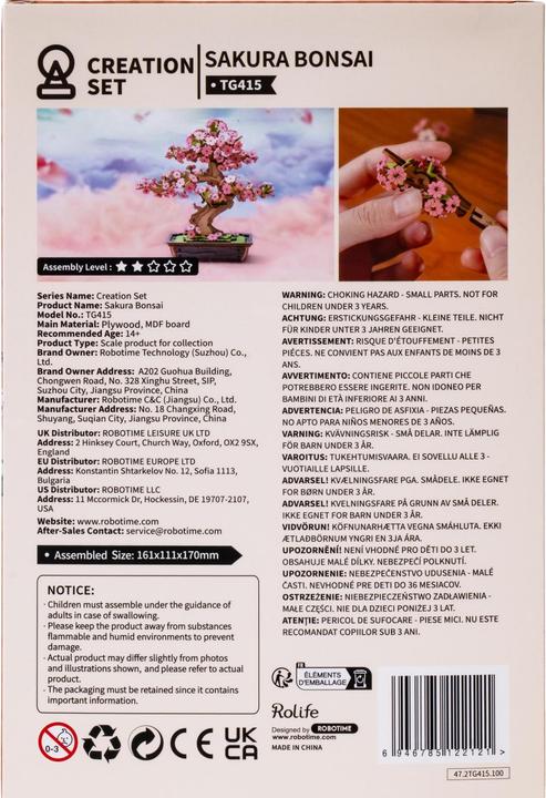 Image du produit Robotime Sakura Bonsai (263 pièces)