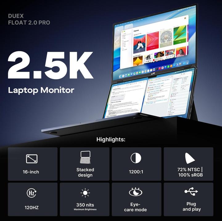 Produktbild Mobile Pixels Duex Float 2 Pro (2560 x 1600 Pixel, 16")