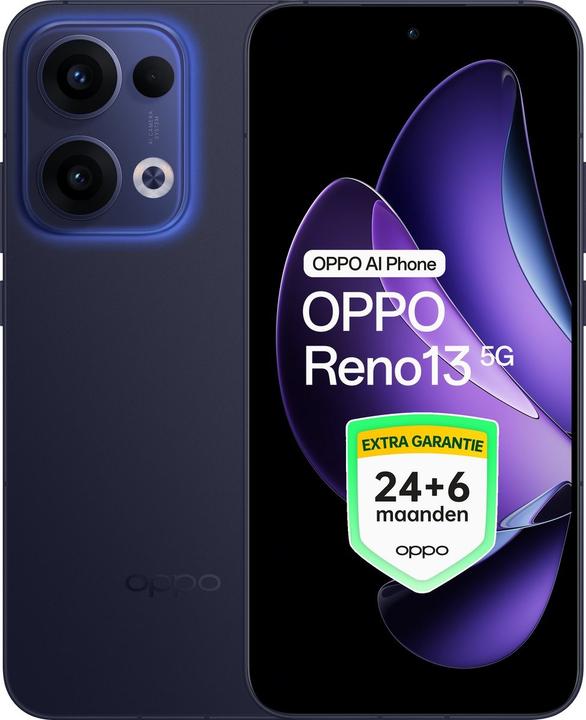 Image du produit OPPO Reno13 5G - 12+256GB - 24+6 maanden extra garantie - Luminous Blue (CPH2689LE) (256 Go, Luminous Blue, 5G)