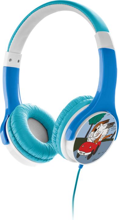 GoGen Słuchawki Słuchawki MAXISLECHY B dla dzieci biało/niebieskie