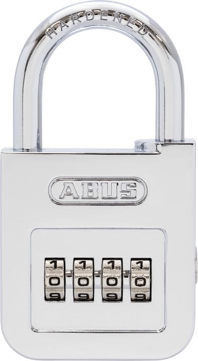 Actual product image Abus Combination lock 160/50 - Padlock with a high-gloss chrome-plated finish - with individually