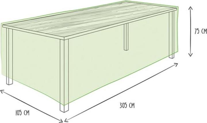 Image du produit Garden Lights Housse de protection pour table de jardin
