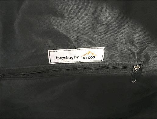 Image du produit Bekos Upcycling - Sac à dos de coursier fabriqué à partir de sacs d'aliments pour poissons recyclés jaune (40 l)