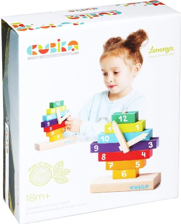 Actual product image Cubika Wooden kit clock