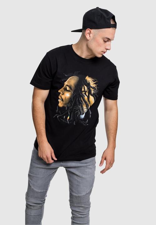 Produktbild Mister Tee Bob Marley Lion Face Tee (S)