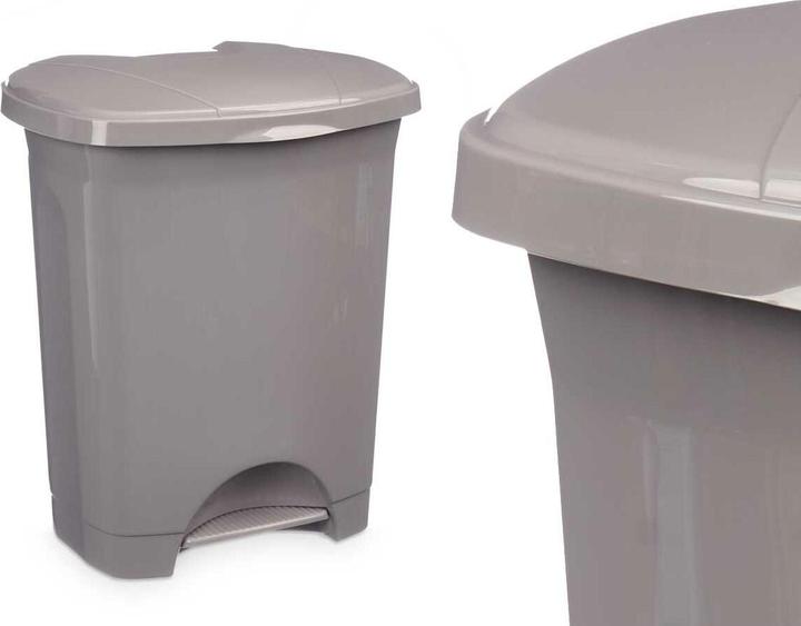 Actual product image Natec Papierkorb mit Pedal Grau Kunststoff 10 L (8 Stück) (10 l)