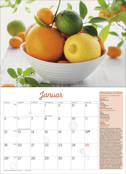 Produktbild Kchenkalender 2025 (42 x 29 cm, 42 x 58 cm)