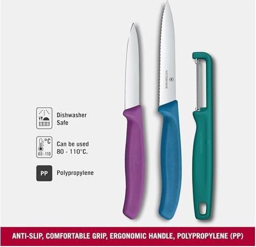 Produktbild Victorinox Gemüsemesser m.I-Sch.g/vi/b 3t (10 cm)