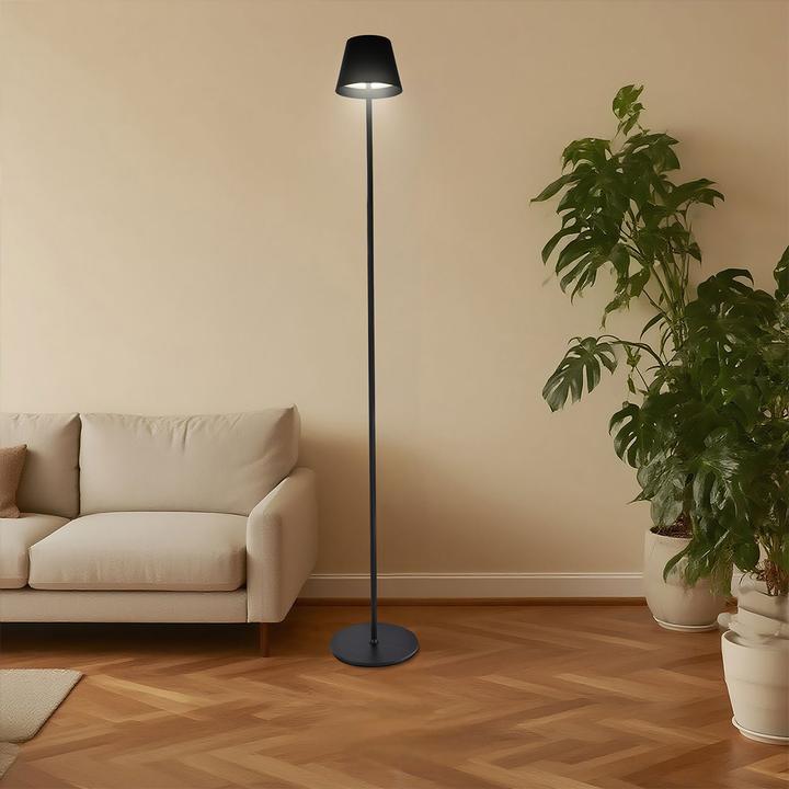 Actual product image Casativo 2er-Set Moderne höhenverstellbare LED-Stehlampe, dimmbar, schwarz, 50 /90/130 cm