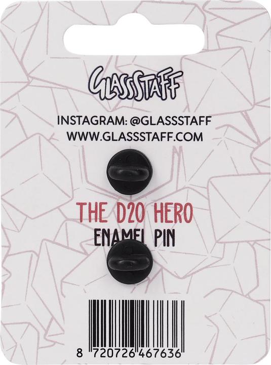 Image du produit Glass Staff Anstecker The d20 Hero Rot
