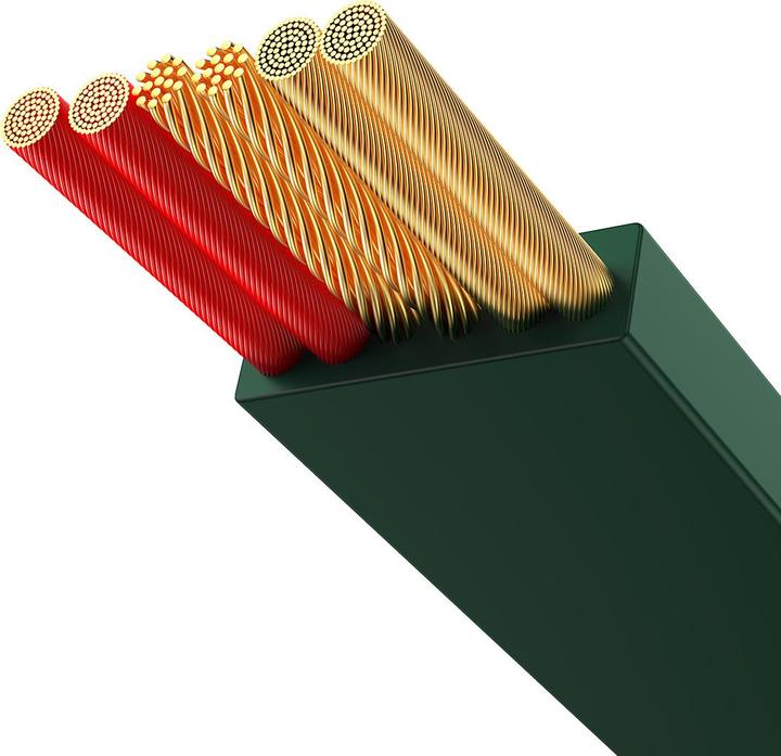 Actual product image Baseus Bright Mirror 2 Retractable Cable 3in1 Type A USB - Micro USB + Lightning + USB Type C 66W, 1 (1.10 m, USB 3.0, 66 W)