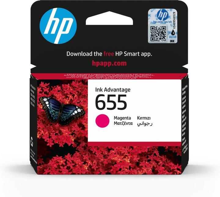 Produktbild HP 655 - Magenta - Original - Tintenpatrone - für Deskjet Ink Advantage 4615 (M)