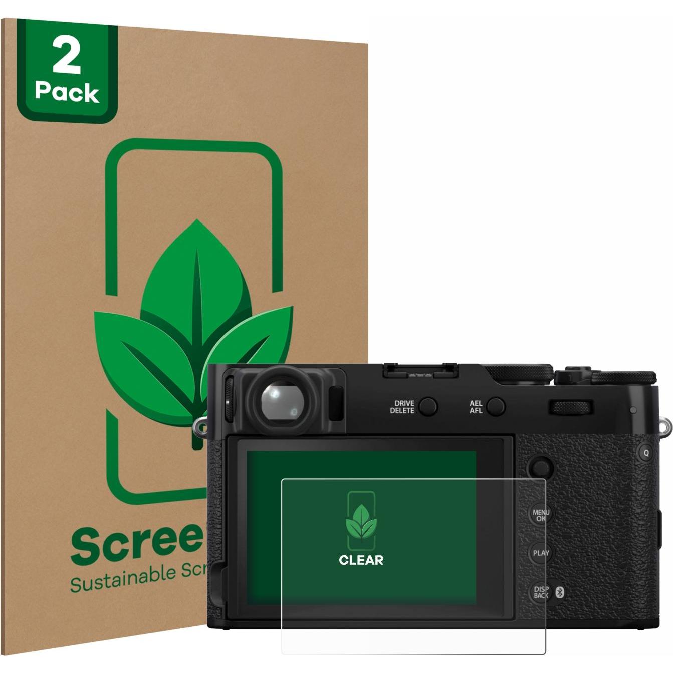 ScreenLeaf Schutzfolie nachhaltiger Displayschutz Displayschutzfolie Folie Klar Transparent (Displayschutz, X100VI), Kam...