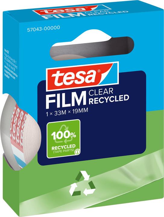 Produktbild tesa 2x tesafilm ECO & CLEAR, lösungsmittelfrei und alterungsbeständig (15 mm)