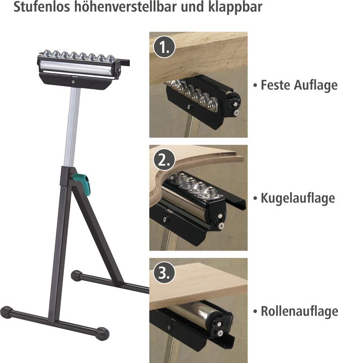 Image du produit wolfcraft 1 support multifonctionnel et support à rouleaux (30 cm, 30 cm)