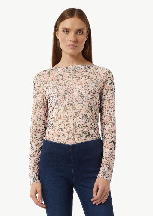 Produktbild Comma T-Shirt Mesh-Langarmshirt mit floraler Musterung (40)