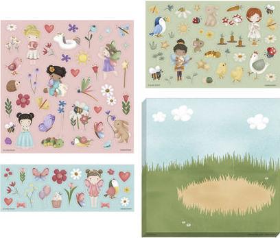 Actual product image Little Dutch Sticker set 3 sheets Pink&Friends