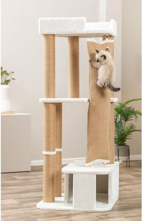Actual product image Trixie Cat tree Active, white, 150 cm (150 cm, Beige, White)