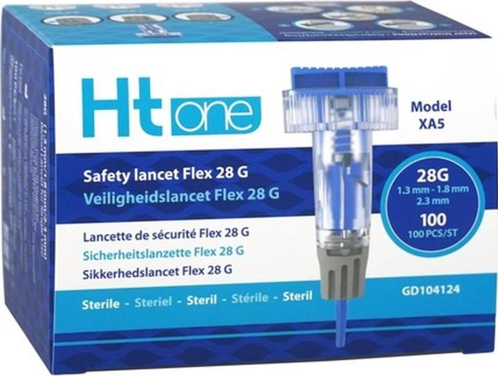 Productafbeelding T-One HT One Veiligheidslancet Flex 28G (1,3/1,8/2,3mm) (Lanzette)