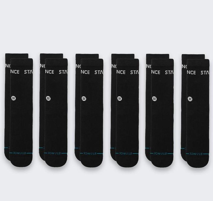 Stance Origin 6 Pack Crew (paquet de 6, 38 - 42)