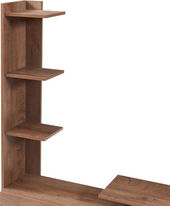 Produktbild En.Casa Fernsehschrank Rauki 233x31x141 cm Walnussoptik (233 x 31 x 140.50 cm)