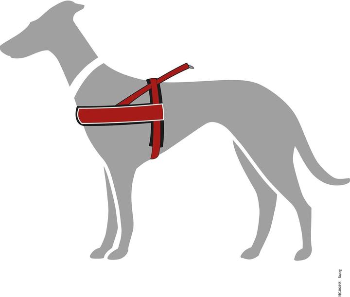 Produktbild Hunter Harnas Norweger Racing Nylon Rood / Zwart (Hund, Allgemein)