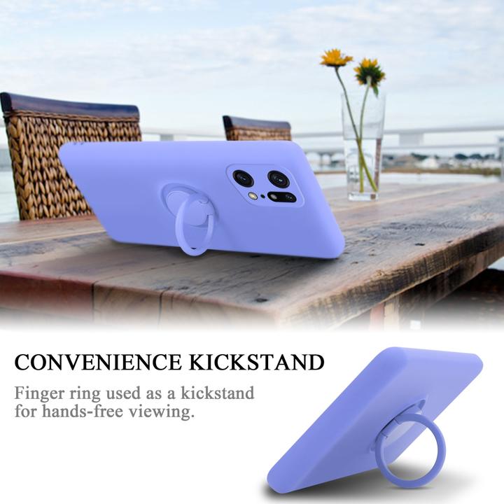 Image du produit Cadorabo TPU Liquid Ring Silicone Case Case pour Oppo FIND X5 PRO (Oppo Find X5 Pro)