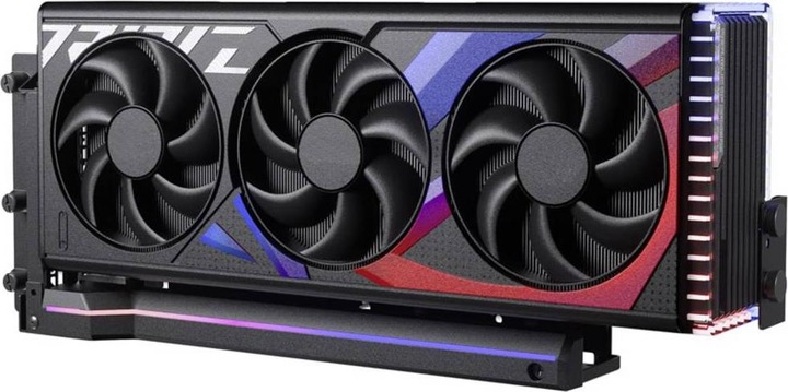 Actual product image Phanteks Premium Vertical GPU Bracket + PCIe 4.0 x 16 Riser Cable, DRGB - 220 mm, black