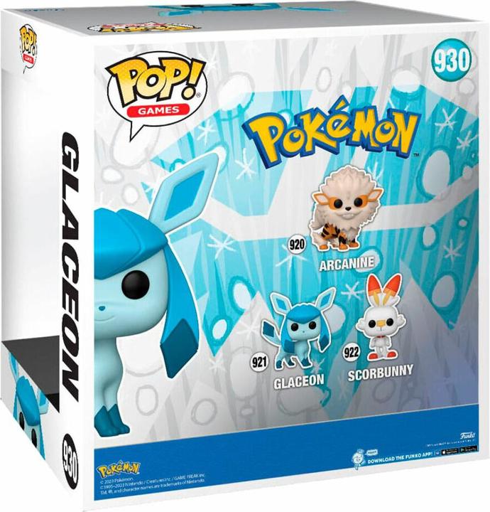 Actual product image Funko Pokemon - Glaceon (EMEA) Super Sized Jumbo POP! Vinyl Figur 25 cm