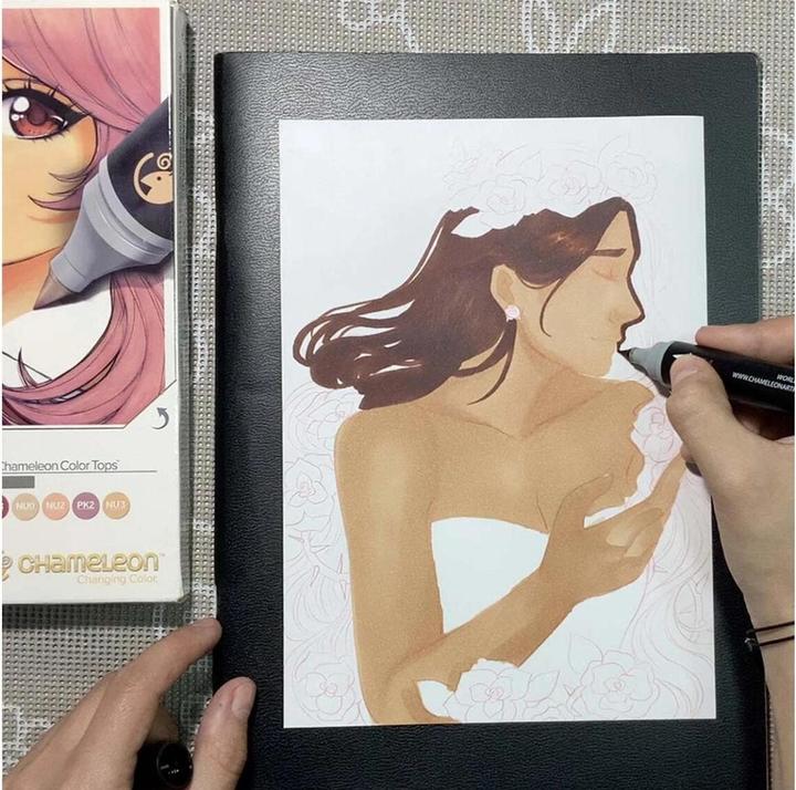 Produktbild Chameleon Aquarellfarbstifte Brushpen Color & Blending Set (6x)