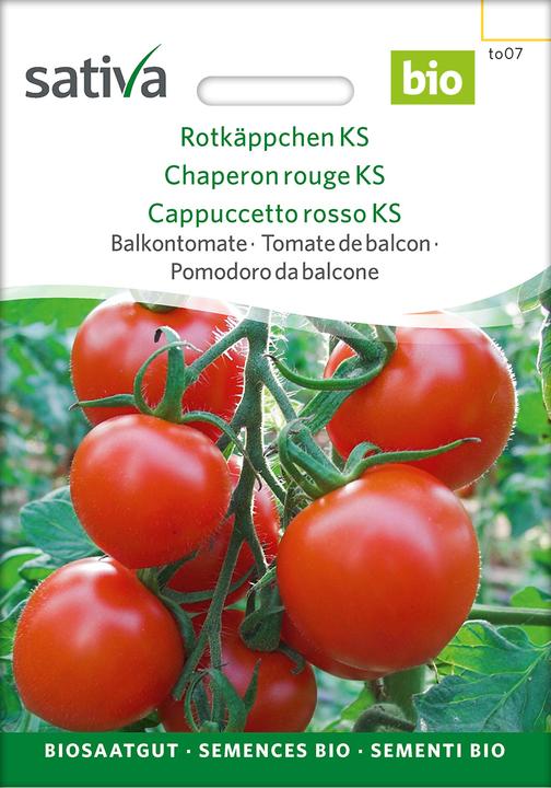 Produktbild Sativa Rotkäppchen KS - Balkontomate Bio (Gemüsesamen)