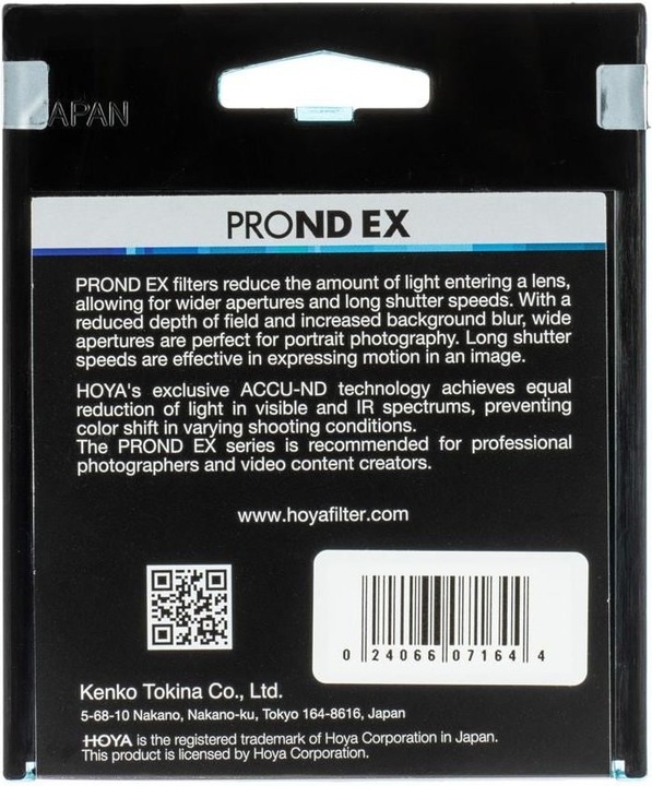 Actual product image Hoya PRO ND EX 1000 Filter (55 mm, Neutral density filter, 55 mm)