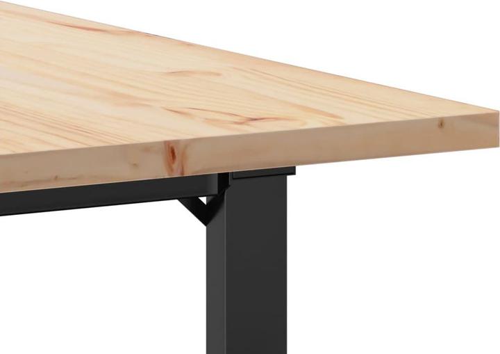 Actual product image vidaXL Dining table O-frame & cast iron (80 x 80 x 75.50 cm)