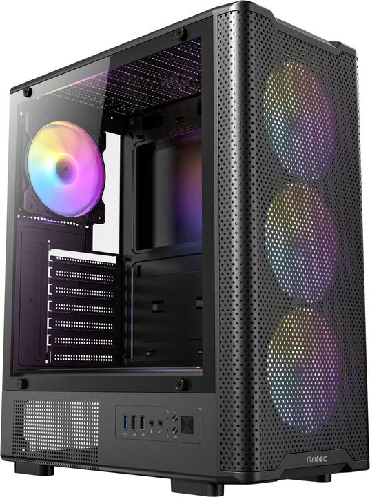 Actual product image Antec Boitier Moyen Tour ATX VX310 RGB avec panneau vitré (Noir) (ATX, ITX, mATX)