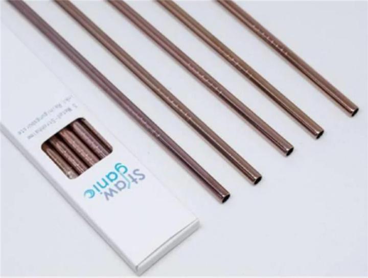 Actual product image Strawganic Rose Gold Straight (5x)