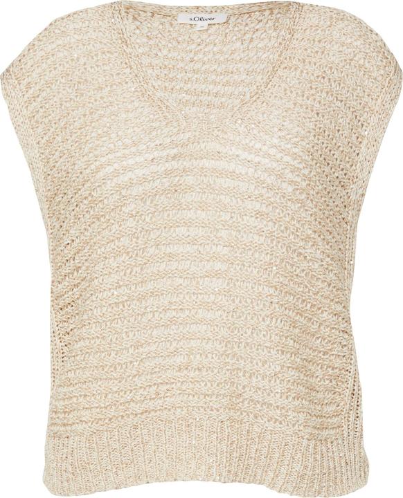 Produktbild s.Oliver Luftiger Strickpullover im Relaxed Fit mit V-Ausschnitt (36)