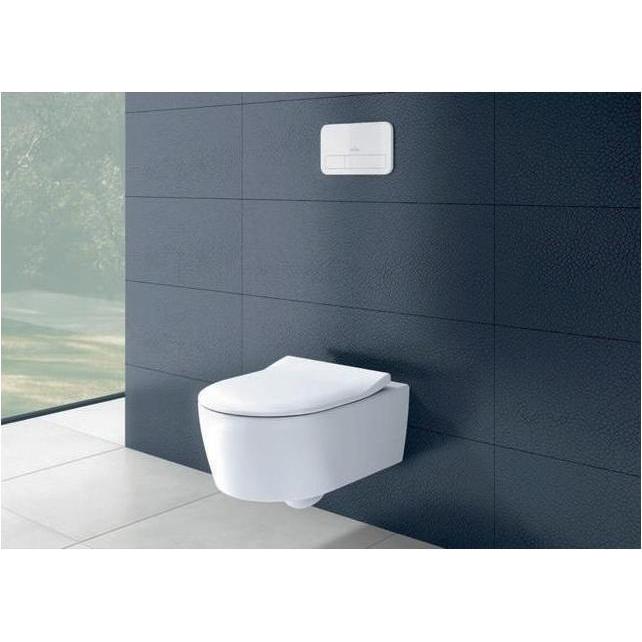 Thumbnail - Villeroy & Boch, Toilette + Bidet, V&B Combi-Pack AVENTO m WWC ti. DF u WC-Sitz SlimSeat we C+