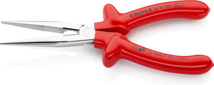 Produktbild Knipex Flachrundzange mit Schneide (200 mm)
